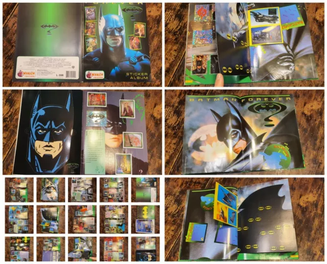 Album figurine BATMAN FOREVER stickers COMPLETO Merlin 95 gadget POSTER n panini