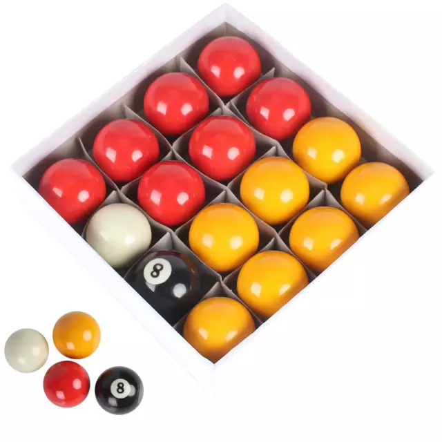 NEW 2" red and yellow Billiards set - High Quality Tournament Balls UK