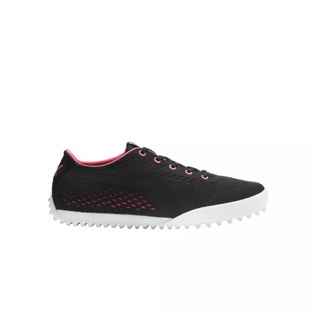 PUMA Monolite Cat EM Golf Lace-Up Black Synthetic Womens Trainers 192988 02