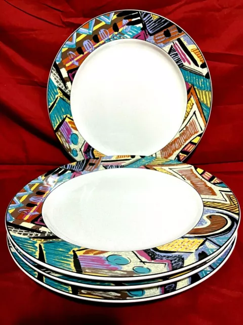 Studio Nova Taboo Y2227 Stoneware Set of 4 Dinner Plates 11"