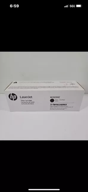 New HP LaserJet Toner Cartridge Black W2020XC