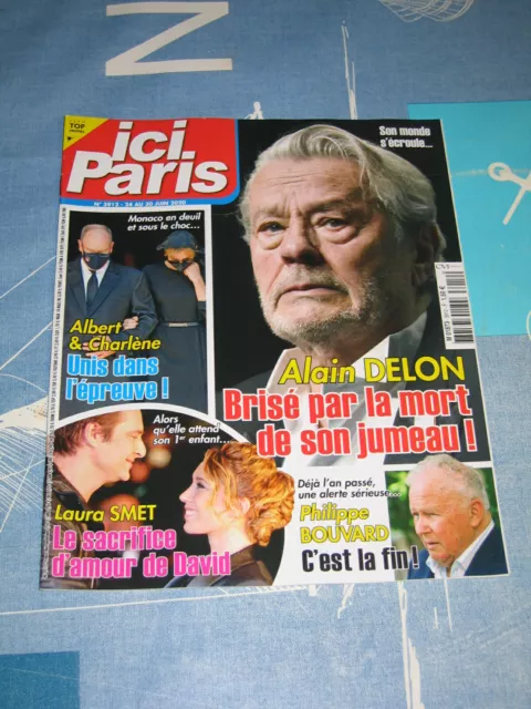 Ici Paris 3912, Delon, Bouvard, Albert & Charlène, Laura Smet, Trump, Gainsbourg