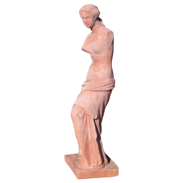 Scultura Venere di Milo in Terracotta Italiana Esterni Giardini o Interni H 45cm