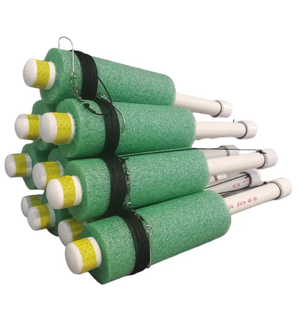 CATFISH NOODLE JUGS GREEN LED Light Caps ONLY fits 3/4 PVC lot of 6 $27.54  - PicClick
