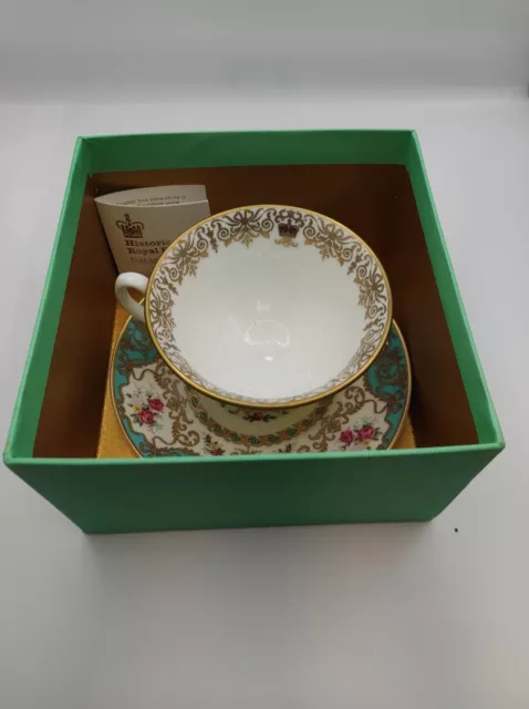 Staffordshire Vintage Royal Palace Fine Bone China Teacup & Saucer #5204