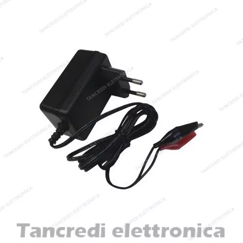 Caricabatterie batterie al piombo 6V 1A 1000mAh auto moto peg perego coccodrilli