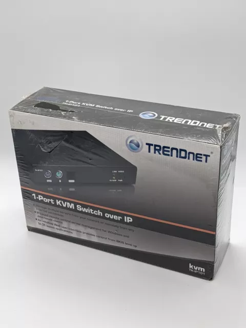 Interruptor KVM sobre IP TK-IP101 TRENDnet TK-IP101 1 puerto negro