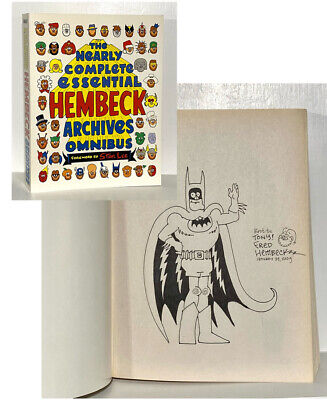 Fred Hembeck ✍ SIGNED Batman Sketch Nearly Complete Essential Hembeck Archives