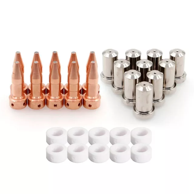 30pcs Plasma Cutter Electrode Tip Nozzles 33366XL 33367 33418 for PT-23/27 80A