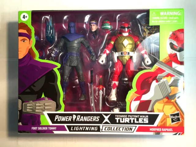 Power Rangers Lightning Collection X Ninja Turtles Tommy & Morphed Raphael