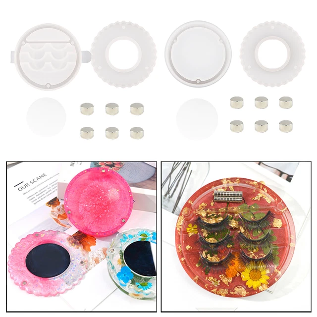 Silikon Form Harz Epoxy Casting Formen für DIY Wimpern Lagerung Box Handwerk