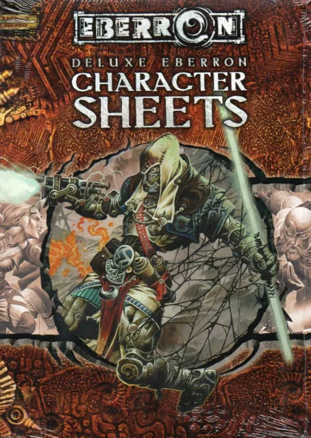 Dungeons & Dragons-D&D-EBERRON-Deluxe Character Sheets-RPG-d20-IMBALLO ORIGINALE-Nuovo-raro