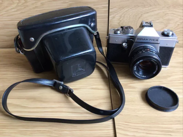 PRAKTICA MTL3 35mm SLR Film Camera with case - By Pentacon