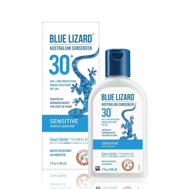 Blue Lizard Australian Sunscreen Sensitive SPF 30,  148 ml - USA IMPORT