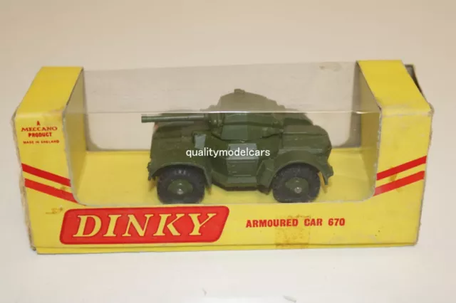 Dinky Toys 670 Armoured Car very near mint in box all original condition