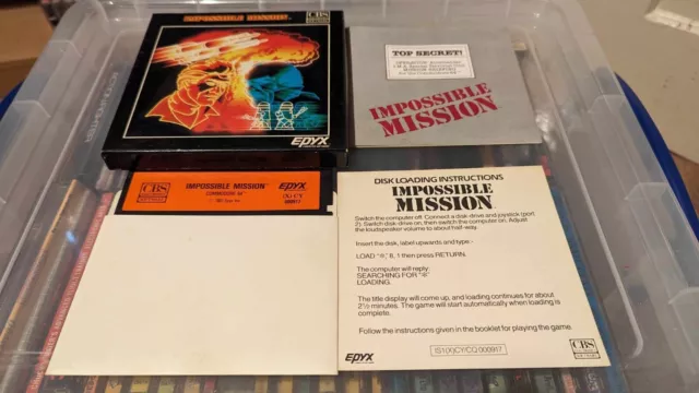 Commodore 64 Disk (C64): Impossible Mission - Working