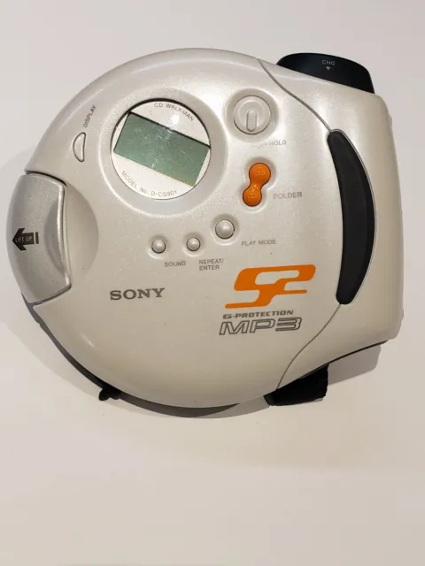 Sony Walkman D-CS901 Portable CD Player Tested and working. Fine Condition! LOOK