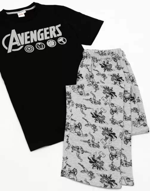 The Avengers Mens Pyjamas Logo Marvel Lounge Pantal 2