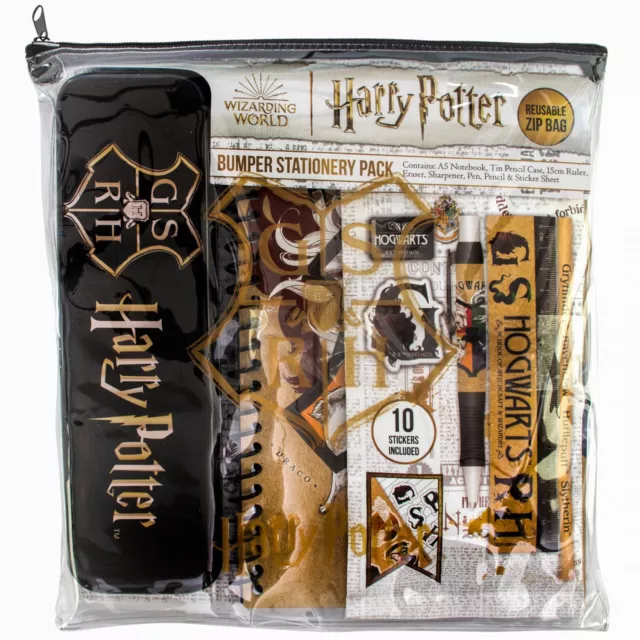 8Pc Harry Potter Bumper Stationery Set Ideal Gift Set For Kids - Harry Potter