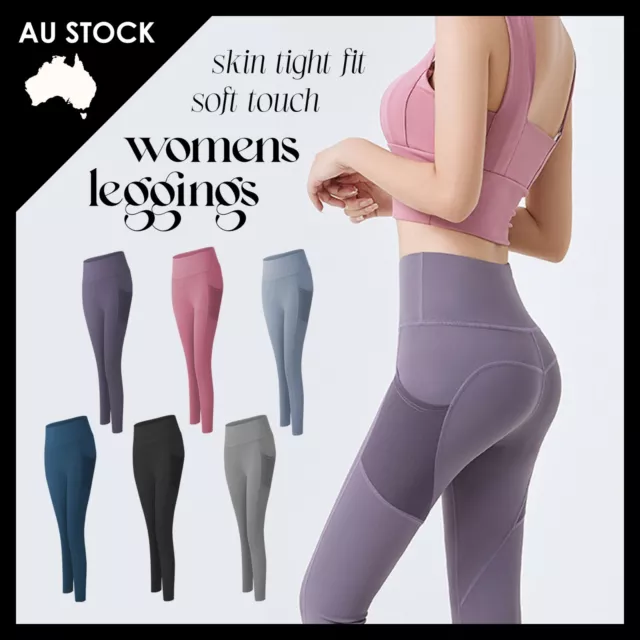 Womens Yoga Pants Push Up Leggings Sports Gym Fitness Butt Lift