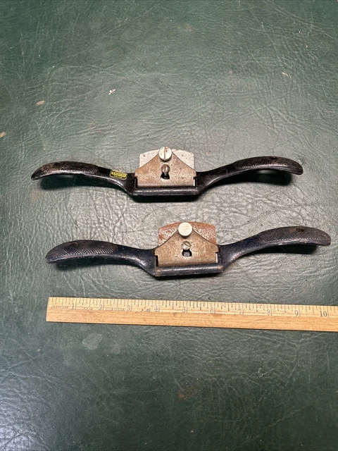 (2) vintage Stanley No.51 spoke shave  wood plane USA/ England