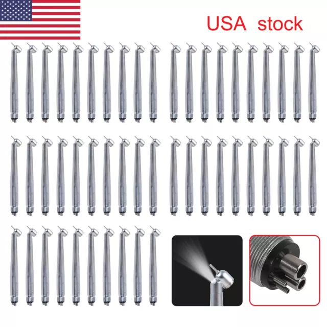 1-50 Dental 45°Degree LED E-generator Surgical High Speed Handpiece fit NSK SI-A