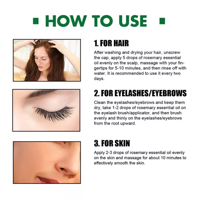 Castor Essential Oil Hair Care Serum For Eyelash Eyebrow Hair Protection Growth