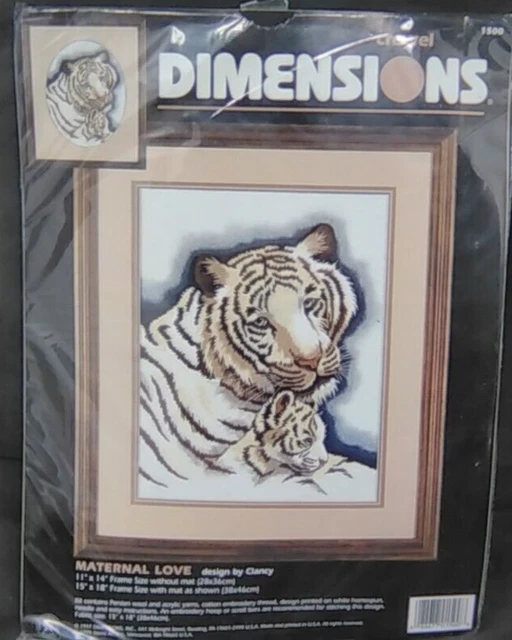 Kit de agujas Tiger Cub Amor Materno Crealla Dimensiones Clancy Lana 1500