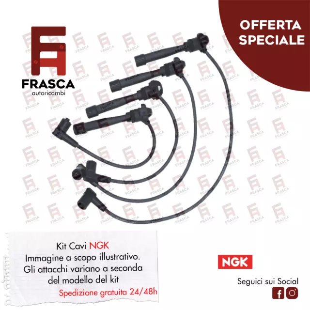 Kit 4 Cavi Fili Accensione Candela Ford B-Max 1.4 90 CV 1.4 LPG 90 CV 1.6 105 CV