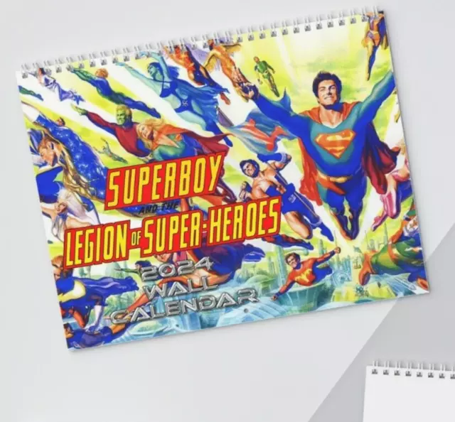 LEGION OF SUPERHEROES Wall Calendar (2025) A Year of Superboy & the