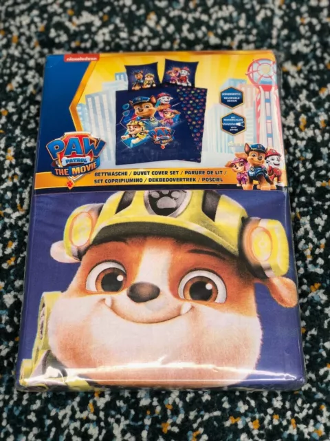 Bettwäsche, Kinderbettwäsche Paw Patrol 135x200 2-teilig Baumwolle NEU!