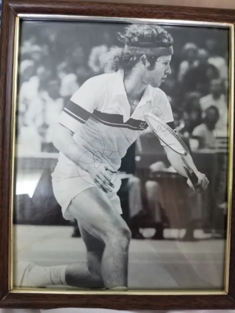 Authentic Autograph Picture John McEnroe  1981 Wimbledon Signed 4 Fan NON-Promo
