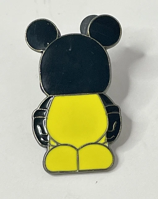 DISNEY VINYLMATION JR Black & Yellow Mickey WDW Parks Pin Trading 5.80