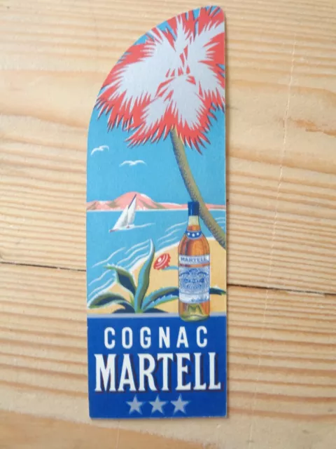 Ancienne publicité carton marque page COGNAC MARTELL Alcool vintage ad pub