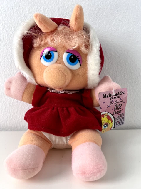 Vintage 1988 Jim Henson’s Muppet Babies Baby Miss Piggy 10” 1987 Tush Tag ERROR?