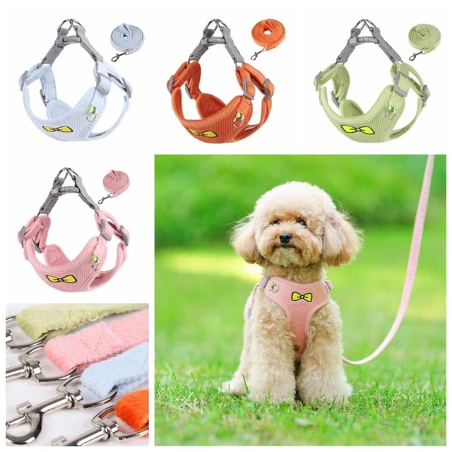 Escape Proof Pet Chest Belt Corduroy Dog Collars Dog Harness  Outdoor