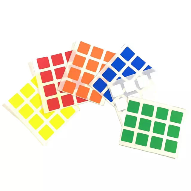 Kids 3x3x3  DIY Stickers Replace Bright Color Cubo Magico Toy