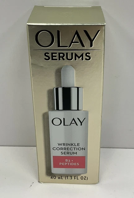 OLAY SERUMS: Olay Wrinkle Correction Serum w/ Vitamin B3+ Peptides, 1.3 fl oz