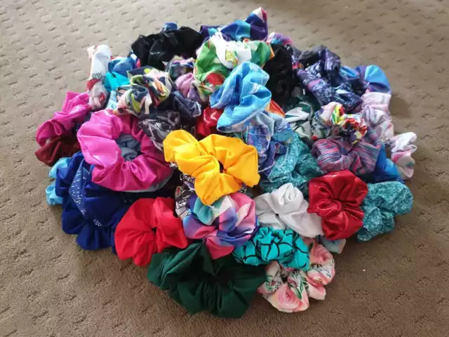 Handmade Scrunchies in Gorgeous Fabrics - Patterned