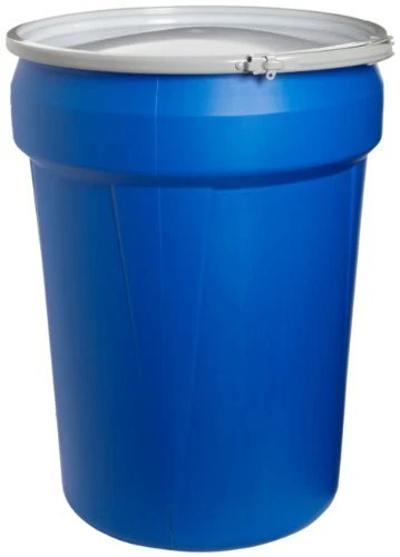 Eagle 30 Gallon High Density Polyethylene Lab Pack Barrel Drum with Metal Lid...
