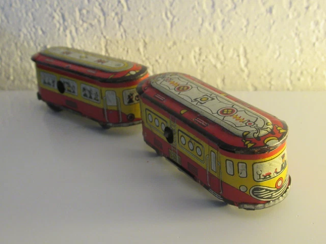 Remorque Mororail Joustra – Tôle Lithographiée, Train Ancien, Pièce Rare