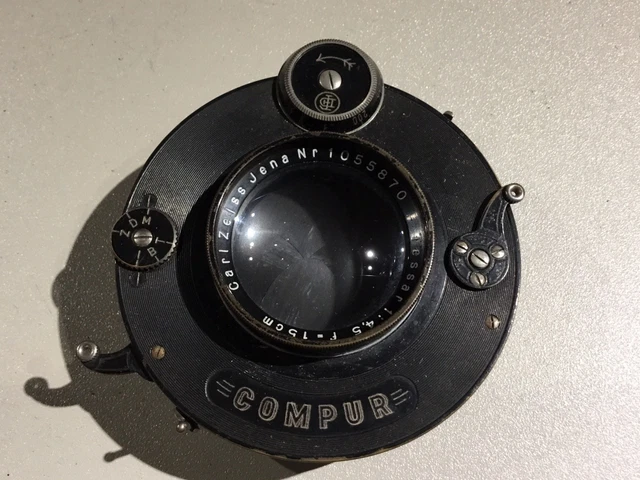 Appareil Photo Pliant Ancien Compur – Objectif Schneider Radionar 105 Mm F/4,5