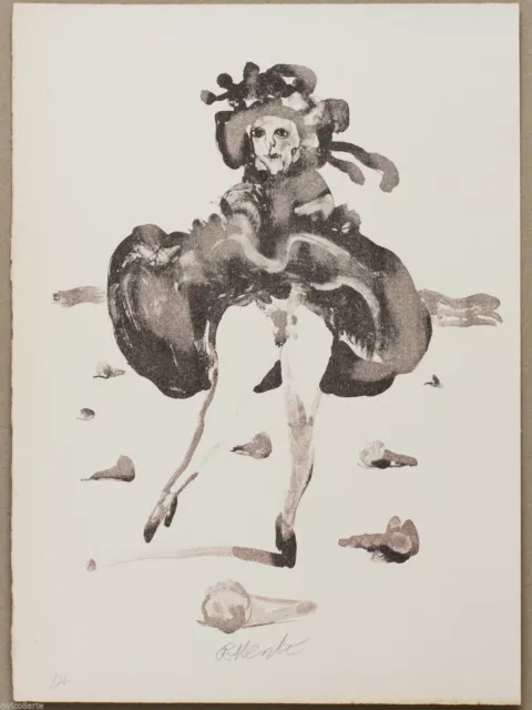 Lithography Lithographie Litografia POSSENTI Antonio Prova d'Autore "Ballerina"