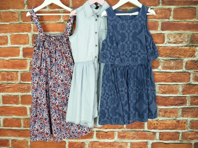 Girls Bundle Aged 7-8 Years M&S Benetton Next Summer Dresses Party Floral 128Cm
