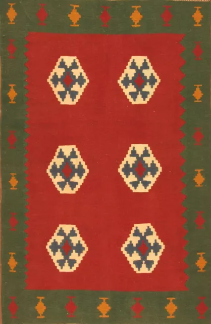 Tapis D'Orient Tissés à la Main Kelim 2173 (196 x 128) CM Neuf Pont de Perse