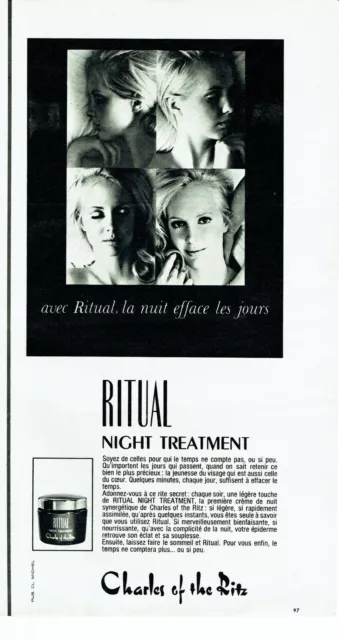 Publicité Advertising 079  1967   Charles Of The Ritz cosmétiques cremes Ritual