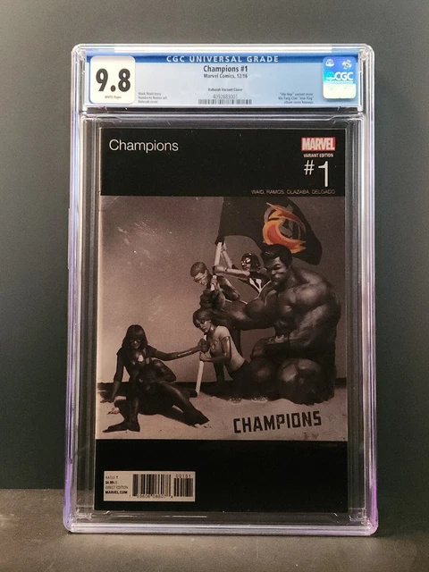 Champions #1 Rahzzah Hip Hop Variant CGC 9.8 Wu-Tang Clan Iron Flag Homage
