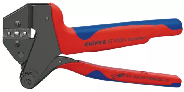 KNIPEX Crimp-Systemzange für auswechselbare Crimpeinsätze 97 43 zur AUSWAHL
