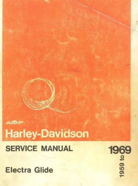 Harley Davidson HD Electra Duo 1959 to 1969 -Service Manual Workshop 219pag -ENG