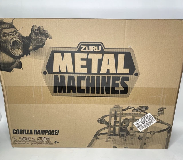 Metal Machines Gorilla Rampage Garage Track Set Vehicle Playset w/Mini Toy New
